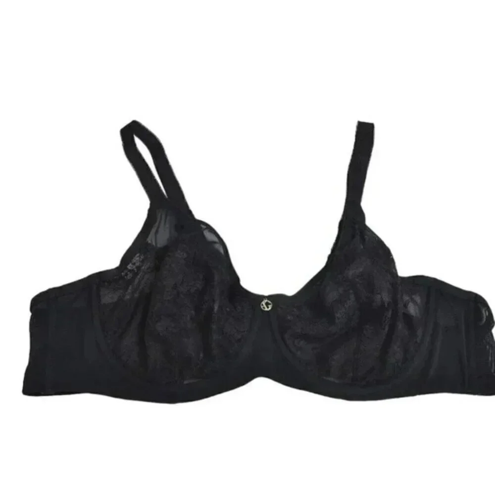 Ashley Graham Lace Mesh Bra Underwire Size 44C - Picture 3 of 3